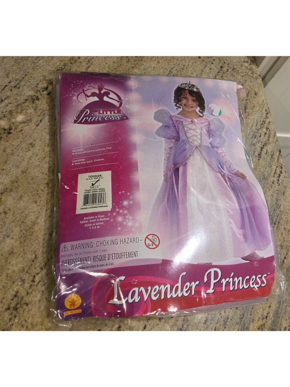 Princess Purple Dress Girls Toddler 2-4 Kids Dress Up Costume Rapunzel Crown